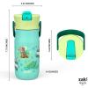 imageZak Designs Harmony Star Wars The Mandalorian Kid Water Bottle for Travel or At Home 14oz Recycled Stainless Steel is LeakProof When Closed and Vacuum Insulated Baby Yoda GroguMinecraft