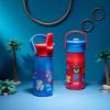 imageZak Designs Harmony Star Wars The Mandalorian Kid Water Bottle for Travel or At Home 14oz Recycled Stainless Steel is LeakProof When Closed and Vacuum Insulated Baby Yoda GroguSonic the Hedgehog