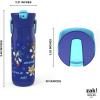 imageZak Designs Harmony Star Wars The Mandalorian Kid Water Bottle for Travel or At Home 14oz Recycled Stainless Steel is LeakProof When Closed and Vacuum Insulated Baby Yoda GroguSonic  Friends