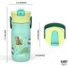 imageZak Designs Harmony Star Wars The Mandalorian Kid Water Bottle for Travel or At Home 14oz Recycled Stainless Steel is LeakProof When Closed and Vacuum Insulated Baby Yoda GroguMinecraft
