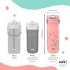 imageZak Designs Harmony Star Wars The Mandalorian Kid Water Bottle for Travel or At Home 14oz Recycled Stainless Steel is LeakProof When Closed and Vacuum Insulated Baby Yoda GroguDisneys Stitch