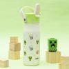 imageZak Designs Harmony Star Wars The Mandalorian Kid Water Bottle for Travel or At Home 14oz Recycled Stainless Steel is LeakProof When Closed and Vacuum Insulated Baby Yoda GroguMinecraft