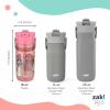 imageZak Designs Harmony Star Wars The Mandalorian Kid Water Bottle for Travel or At Home 14oz Recycled Stainless Steel is LeakProof When Closed and Vacuum Insulated Baby Yoda GroguDisney Princess