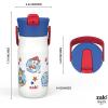 imageZak Designs Harmony Star Wars The Mandalorian Kid Water Bottle for Travel or At Home 14oz Recycled Stainless Steel is LeakProof When Closed and Vacuum Insulated Baby Yoda GroguPAW Patrol