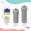 imageZak Designs Harmony Star Wars The Mandalorian Kid Water Bottle for Travel or At Home 14oz Recycled Stainless Steel is LeakProof When Closed and Vacuum Insulated Baby Yoda GroguBluey