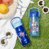 imageZak Designs Harmony Star Wars The Mandalorian Kid Water Bottle for Travel or At Home 14oz Recycled Stainless Steel is LeakProof When Closed and Vacuum Insulated Baby Yoda GroguMarvel Spidey and His Amazing Friends