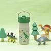imageZak Designs Harmony Star Wars The Mandalorian Kid Water Bottle for Travel or At Home 14oz Recycled Stainless Steel is LeakProof When Closed and Vacuum Insulated Baby Yoda GroguDinosaur