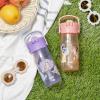 imageZak Designs Harmony Star Wars The Mandalorian Kid Water Bottle for Travel or At Home 14oz Recycled Stainless Steel is LeakProof When Closed and Vacuum Insulated Baby Yoda GroguDisney Princess