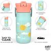 imageZak Designs Harmony Star Wars The Mandalorian Kid Water Bottle for Travel or At Home 14oz Recycled Stainless Steel is LeakProof When Closed and Vacuum Insulated Baby Yoda GroguHappy Day