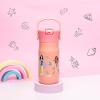 imageZak Designs Harmony Star Wars The Mandalorian Kid Water Bottle for Travel or At Home 14oz Recycled Stainless Steel is LeakProof When Closed and Vacuum Insulated Baby Yoda GroguDisney Princess Ariel  Mulan  Moana  Cinderella
