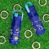 imageZak Designs Harmony Star Wars The Mandalorian Kid Water Bottle for Travel or At Home 14oz Recycled Stainless Steel is LeakProof When Closed and Vacuum Insulated Baby Yoda GroguSonic  Friends