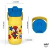 imageZak Designs Harmony Star Wars The Mandalorian Kid Water Bottle for Travel or At Home 14oz Recycled Stainless Steel is LeakProof When Closed and Vacuum Insulated Baby Yoda GroguSpiderman