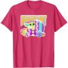 imageStar Wars The Mandalorian Grogu Easter Eggscellent TShirtRed Heather