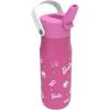 imageZak Designs Harmony Star Wars The Mandalorian Kid Water Bottle for Travel or At Home 14oz Recycled Stainless Steel is LeakProof When Closed and Vacuum Insulated Baby Yoda GroguBarbiePink