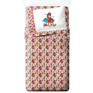 imageJay Franco Star Wars Comic Book Full Size Sheet Set  Super Soft 4 Piece Bedding Set  Kids Microfiber Sheets Includes Reversible Pillow CoversPink  Moana