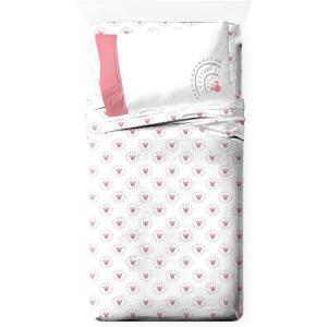 imageJay Franco Star Wars Comic Book Full Size Sheet Set  Super Soft 4 Piece Bedding Set  Kids Microfiber Sheets Includes Reversible Pillow CoversWhite  Minnie Mouse 01