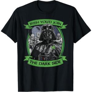 imageStar Wars St Patricks Day Irish Youd Join The Dark Side TShirtBlack