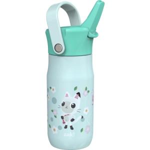 imageZak Designs Harmony Star Wars The Mandalorian Kid Water Bottle for Travel or At Home 14oz Recycled Stainless Steel is LeakProof When Closed and Vacuum Insulated Baby Yoda GroguGabbys Dollhouse