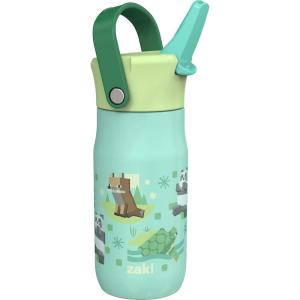 imageZak Designs Harmony Star Wars The Mandalorian Kid Water Bottle for Travel or At Home 14oz Recycled Stainless Steel is LeakProof When Closed and Vacuum Insulated Baby Yoda GroguMinecraft