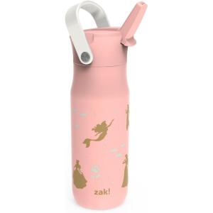imageZak Designs Harmony Star Wars The Mandalorian Kid Water Bottle for Travel or At Home 14oz Recycled Stainless Steel is LeakProof When Closed and Vacuum Insulated Baby Yoda GroguDisney Princess Ariel  Aurora  Belle  Cinderella  Jasmine  Moana  Rapunzel  Tiana