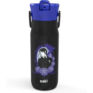 imageZak Designs Harmony Star Wars The Mandalorian Kid Water Bottle for Travel or At Home 14oz Recycled Stainless Steel is LeakProof When Closed and Vacuum Insulated Baby Yoda GroguWednesday Addams