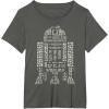 imageNEW Star Wars St Patricks Day Clover Fill Droid R2D2 TShirtAsphalt Grey