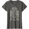 imageNEW Star Wars St Patricks Day Clover Fill Droid R2D2 TShirtAsphalt Grey