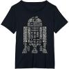 imageNEW Star Wars St Patricks Day Clover Fill Droid R2D2 TShirtBlack