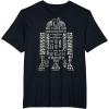 imageNEW Star Wars St Patricks Day Clover Fill Droid R2D2 TShirtBlack