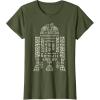 imageNEW Star Wars St Patricks Day Clover Fill Droid R2D2 TShirtOlive Green
