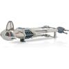 imageSTAR WARS Micro Galaxy Squadron BWing Starfighter  5Inch Vehicle with Rotating Cockpit Foldout Wings and 1Inch Micro Figure Accessory