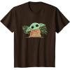imageStar Wars Grogu and Lucky Green Shamrocks St Patricks Day TShirtBrown
