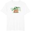 imageStar Wars Grogu and Lucky Green Shamrocks St Patricks Day TShirtWhite