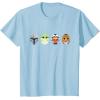 imageStar Wars The Mandalorian Grogu Ahsoka LothCat Easter Eggs TShirtBaby Blue