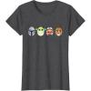 imageStar Wars The Mandalorian Grogu Ahsoka LothCat Easter Eggs TShirtDark Heather Grey