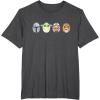 imageStar Wars The Mandalorian Grogu Ahsoka LothCat Easter Eggs TShirtDark Heather Grey