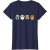 imageStar Wars The Mandalorian Grogu Ahsoka LothCat Easter Eggs TShirtNavy Blue