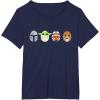 imageStar Wars The Mandalorian Grogu Ahsoka LothCat Easter Eggs TShirtNavy Blue