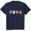 imageStar Wars The Mandalorian Grogu Ahsoka LothCat Easter Eggs TShirtNavy Blue