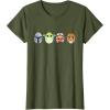 imageStar Wars The Mandalorian Grogu Ahsoka LothCat Easter Eggs TShirtOlive Green