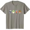 imageStar Wars The Mandalorian Grogu Ahsoka LothCat Easter Eggs TShirtSlate Grey