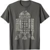 imageNEW Star Wars St Patricks Day Clover Fill Droid R2D2 TShirtAsphalt Grey