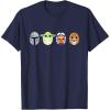 imageStar Wars The Mandalorian Grogu Ahsoka LothCat Easter Eggs TShirtNavy Blue