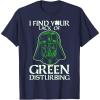 imageStar Wars Vader Lack Of Green St Patrick TShirtNavy Blue