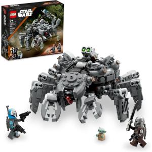 imageLEGO Star Wars Spider Tank 75361 Building Toy Mech from The Mandalorian Season 3 Includes The Mandalorian with Darksaber BoKatan and Grogu Baby Yoda Minifigures Gift Idea for Kids Ages 9Multicolor