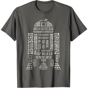 imageNEW Star Wars St Patricks Day Clover Fill Droid R2D2 TShirtAsphalt Grey