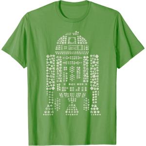 imageNEW Star Wars St Patricks Day Clover Fill Droid R2D2 TShirtGrass Green