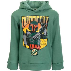 imageSTAR WARS Boba Fett Fleece Pullover Hoodie Little Kid to Big KidGreen