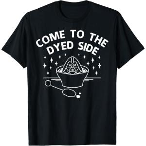 imageStar Wars Easter Come To The Dyed Side Text TShirtBlack