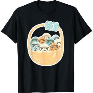 imageStar Wars Easter Egg Stormtroopers in Easter Basket TShirtBlack